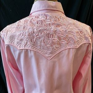 Women’s Scully Pink Western Shirt Button Down
